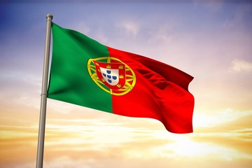 Composite image of portugal national flag
