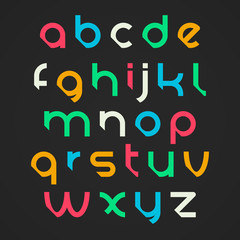 Bright alphabet letters