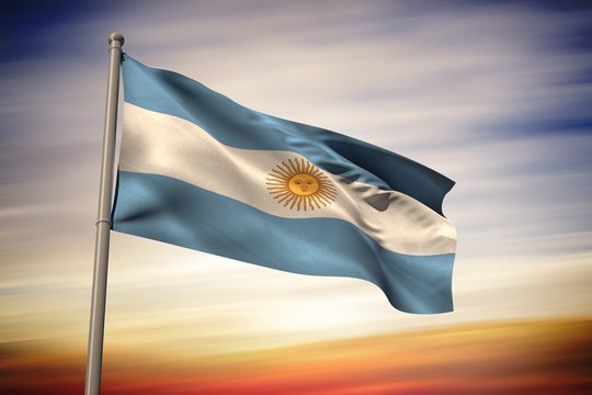 Composite image of argentina national flag