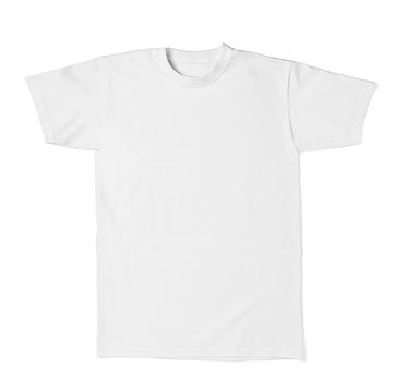 White T Shirt Template Cotton Fashion