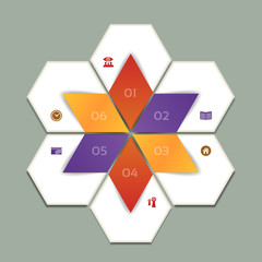 Vector Progress Background / Product Choice or Version. eps 10