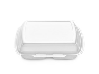 white box container template blank package