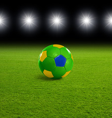 Obraz premium Brasilianischer Fußball im Stadion