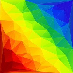 Rainbow triangles background