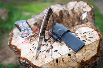 Messer beim Survivaltraining