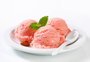 Strawberry sorbet