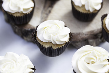 Sweet cupcakes decorated