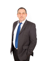 Businesman doing different poses