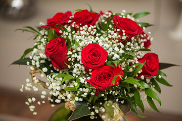 Nice roses in celebration concept