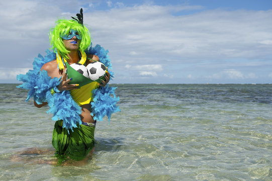 Brazilian Soccer Ball Football Drag Queen