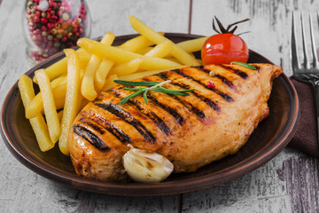 grilled chicken fillet
