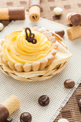 Sweet cream cake chocolate wafers candy