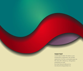 Abstract blue rainbow