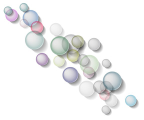 Colorful circles diagonal