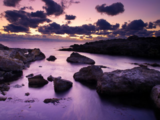 Beautiful seascape during sunset.