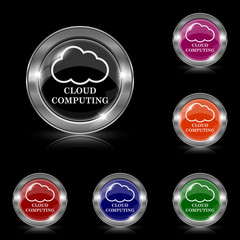 Fototapeta na wymiar Cloud computing icon