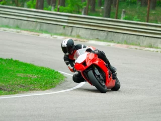 Fotobehang Motorbike racing © sergio37_120