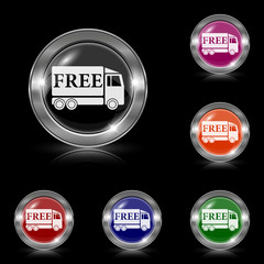 Free delivery truck icon