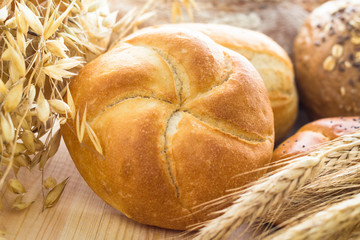 Different bakery products ears cereals