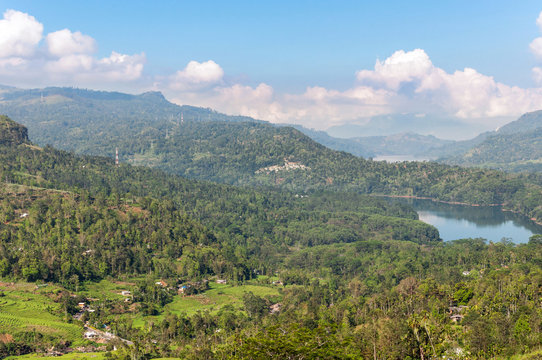 Mountain landscape of Sri Lanka