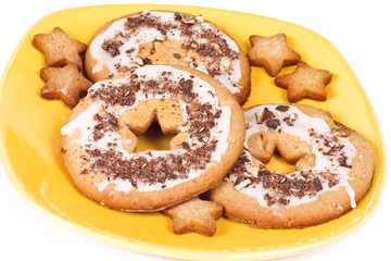 shortbread cookie on the plate