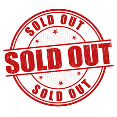 Sold out stamp