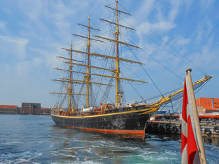 George Stage ship in Copenhagen Danmark