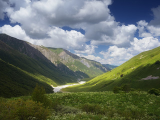 River in a mountain valley