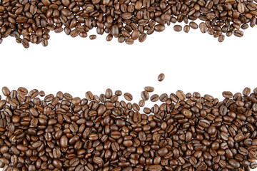 Coffee beans. Copy space