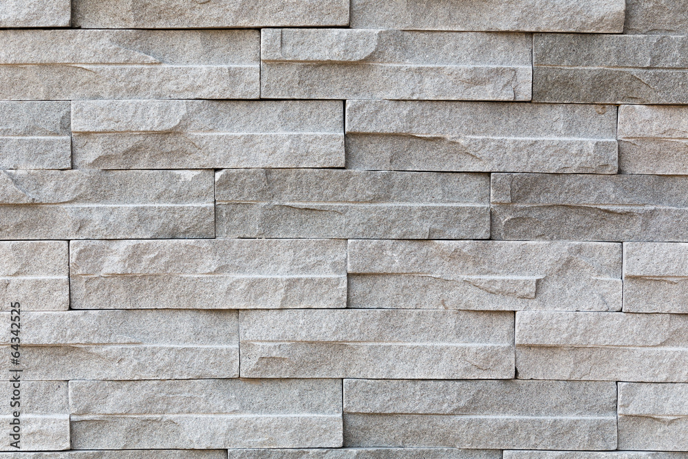 Wall mural pattern of stone wall surface with cement