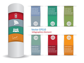 Modern Infographic Elements Vector Background
