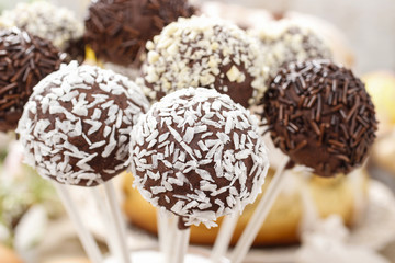 Chocolate cake pops
