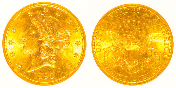 Front And Back Gold Liberty Head Coin