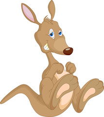 cute kangaroo cartoon