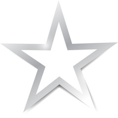 blank star illustration design