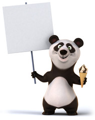Panda and ice cream © Julien Tromeur