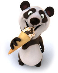 Panda and ice cream