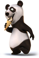 Panda and ice cream