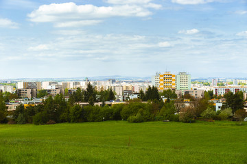 Fototapeta na wymiar view of the city of Hradec Kralove