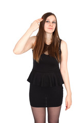 Fototapeta premium Beautiful young woman posing