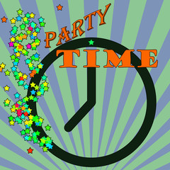 Abstract background  party time , vector illustration