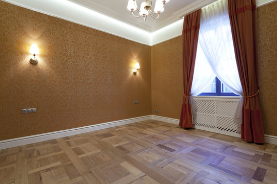 Interior of empty bedroom