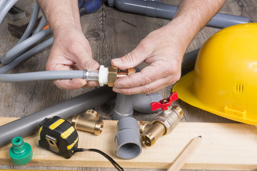 plumbing do-it-yourself with different tools