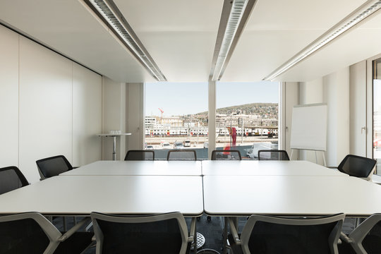 Building, interior, empty meeting room
