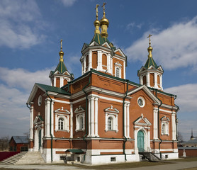 Fototapeta na wymiar The Cathedral of Feast of the Cross of Kolomna Kremlin