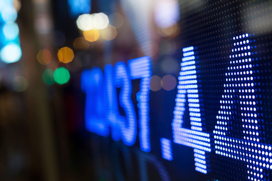 Display of Stock market quotes