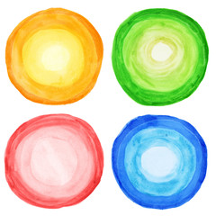 Watercolor circles - 64351792