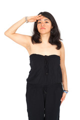 Fototapeta premium Beautiful Hispanic woman posing