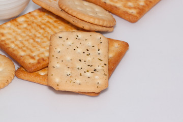 the bread on paper background