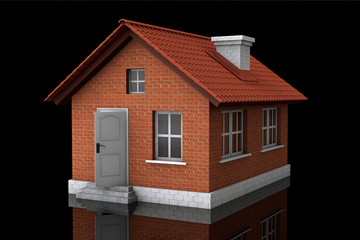 Real Estate Concept. 3d house